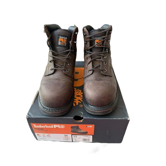 Timberland PRO Men's Gaucho Pit Boss 6" Safety Toe Work Boot Size 13 W - Picture 6 of 11